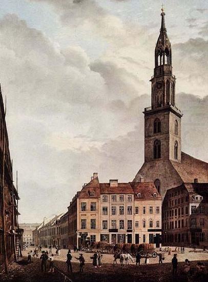 Johann Heinrich Hintze Berlin, Neuer Markt mit Marienkirche china oil painting image